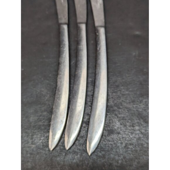 Dixon Stainless Steel Curved Handle 8 Inch Steak Knife Lot of 5 Made in Japan - Picture 4 of 7